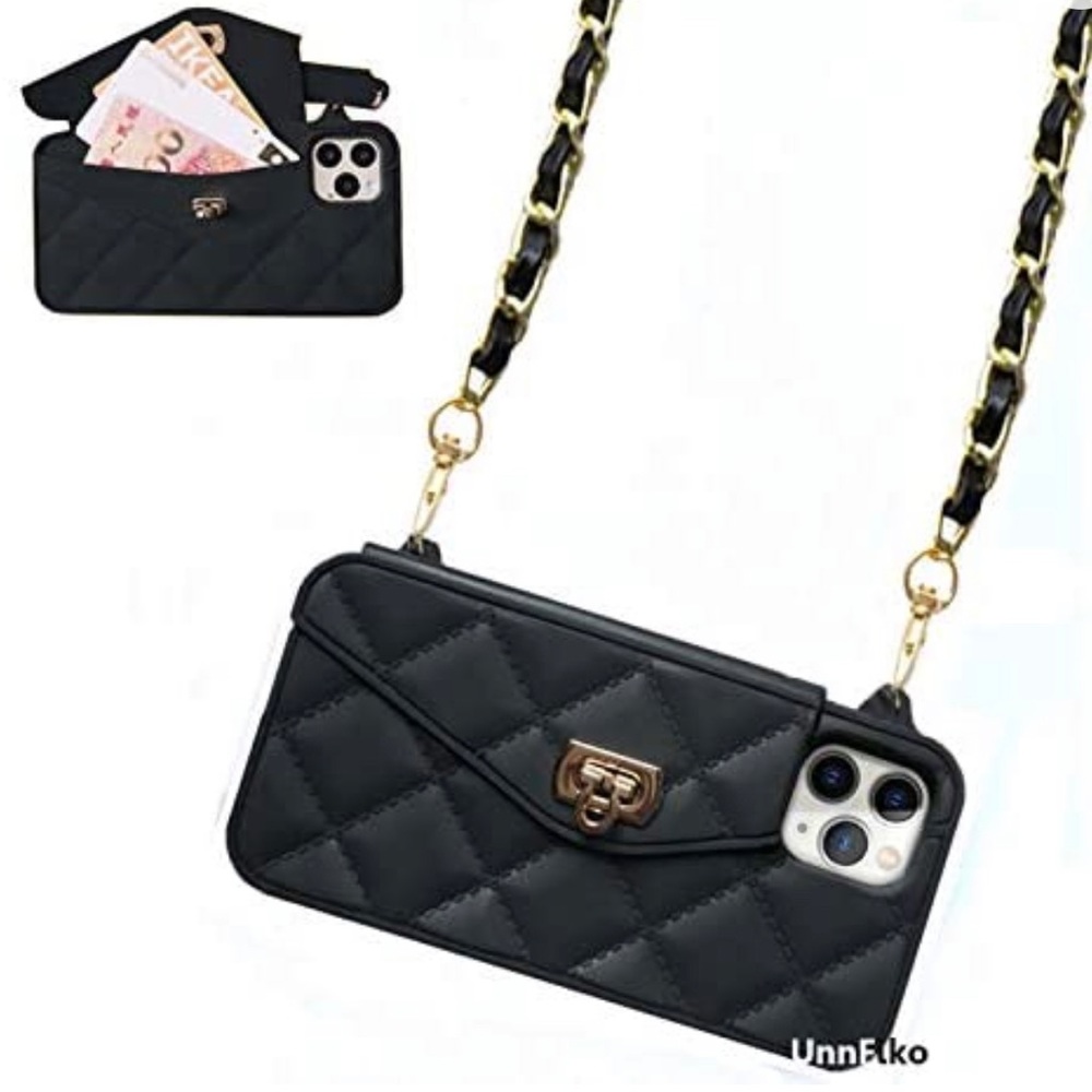 *SOLD* iPhone 11 Pro Max case purse with strap (6.5)